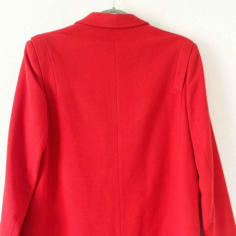 Vintage I. Magnin Cashmere Red Blazer - Picture 7 of 8